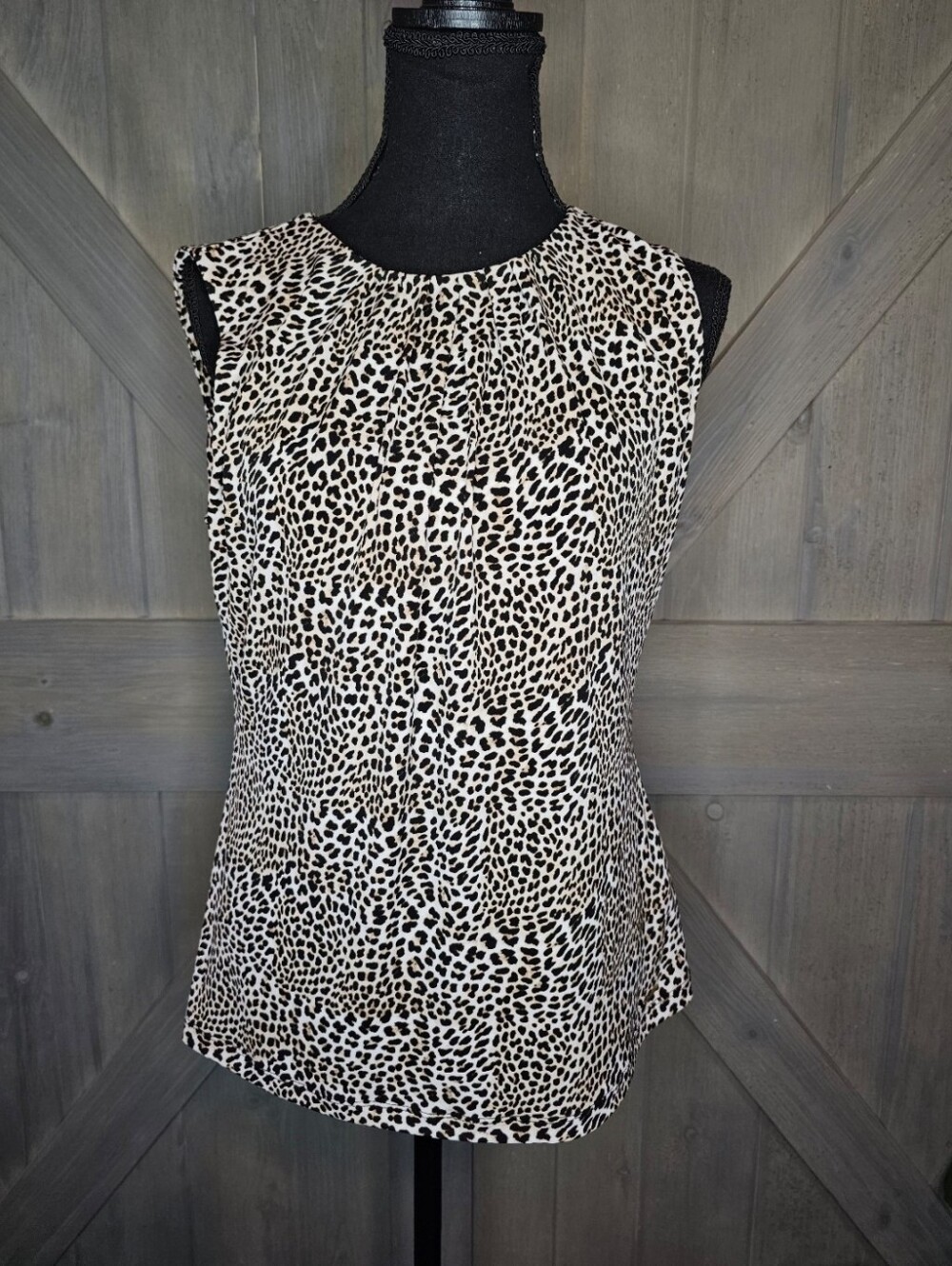 Calvin Kline Cheetah Print Tank Top sz Medium